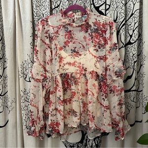 NWOT Sundance Floral Blouse